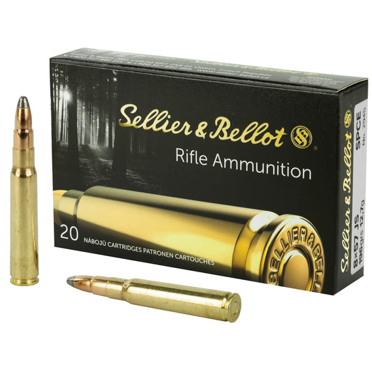 Sellier & Bellot 8mm Mauser Soft Point Cutting Edge Ammunition * 196 Grain, Box of 20