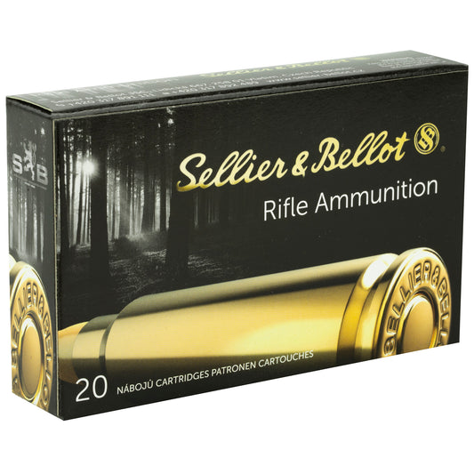 Sellier & Bellot 8mm Mauser Soft Point Cutting Edge Ammunition * 196 Grain, Box of 20