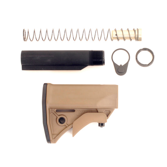 LWRC UCIW Ultra-Compact Stock Kit in Flat Dark Earth * Shortens AR-15 by 1 Inch for Enhanced Maneuverability