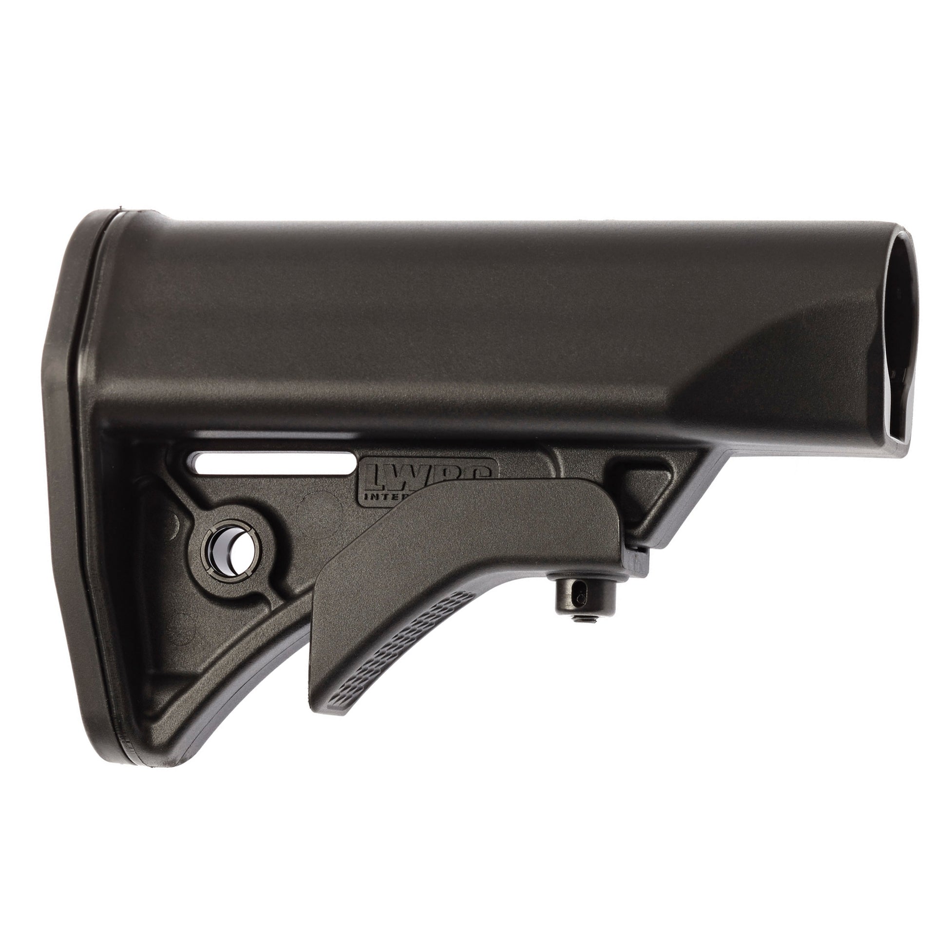 LWRC Compact Stock for AR-15 Carbine - Black, Part Number 200-0124A01