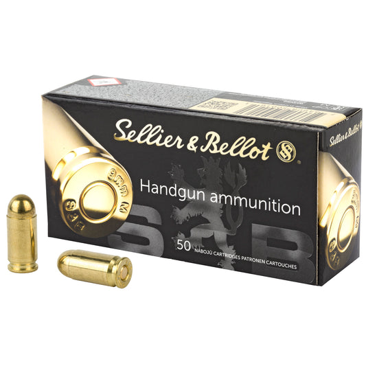 Sellier & Bellot 9mm Makarov Full Metal Jacket Ammunition * 95 Grain, Pack of 50