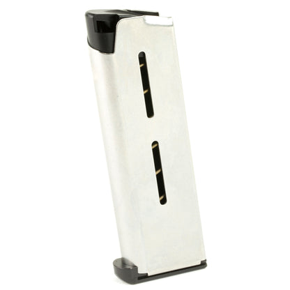 Wilson Combat Officer Magazine for .45 ACP - 7 Round Steel Magazine in Silver
