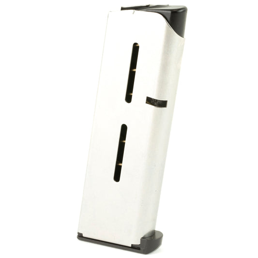 Wilson Combat Officer Magazine for .45 ACP - 7 Round Steel Magazine in Silver