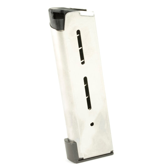 Wilson Combat Officer Model .45 ACP 8-Round Magazine - Durable Silver Stainless Steel