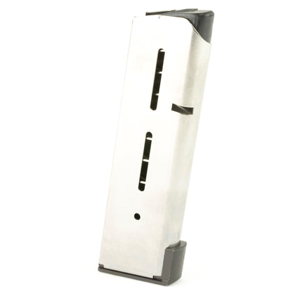 Wilson Combat Officer Model .45 ACP 8-Round Magazine - Durable Silver Stainless Steel