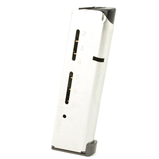 Wilson Combat Elite Tactical Magazine for 1911 45 ACP - 8 Rounds, Silver
