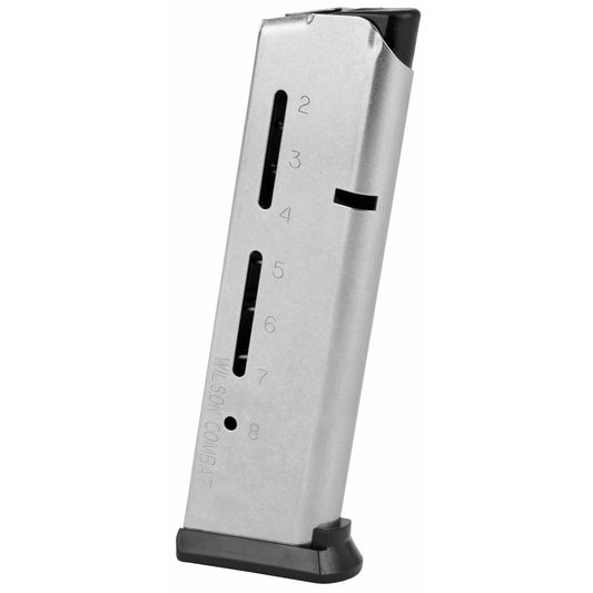 Wilson Combat Elite Tactical Magazine for 1911 .45 ACP * 8 Rounds, Silver