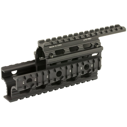 Leapers Inc. - UTG UTGMTU009 AK-47 Quad Rail Handguard with Picatinny Rails and Rubber Guards
