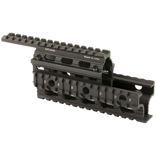 Leapers Inc. - UTG UTGMTU009 AK-47 Quad Rail Handguard with Picatinny Rails and Rubber Guards
