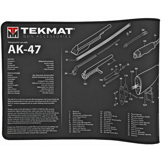 TekMat Ultra Rifle Cleaning and Maintenance Mat for AK-47 - 15x44 inches