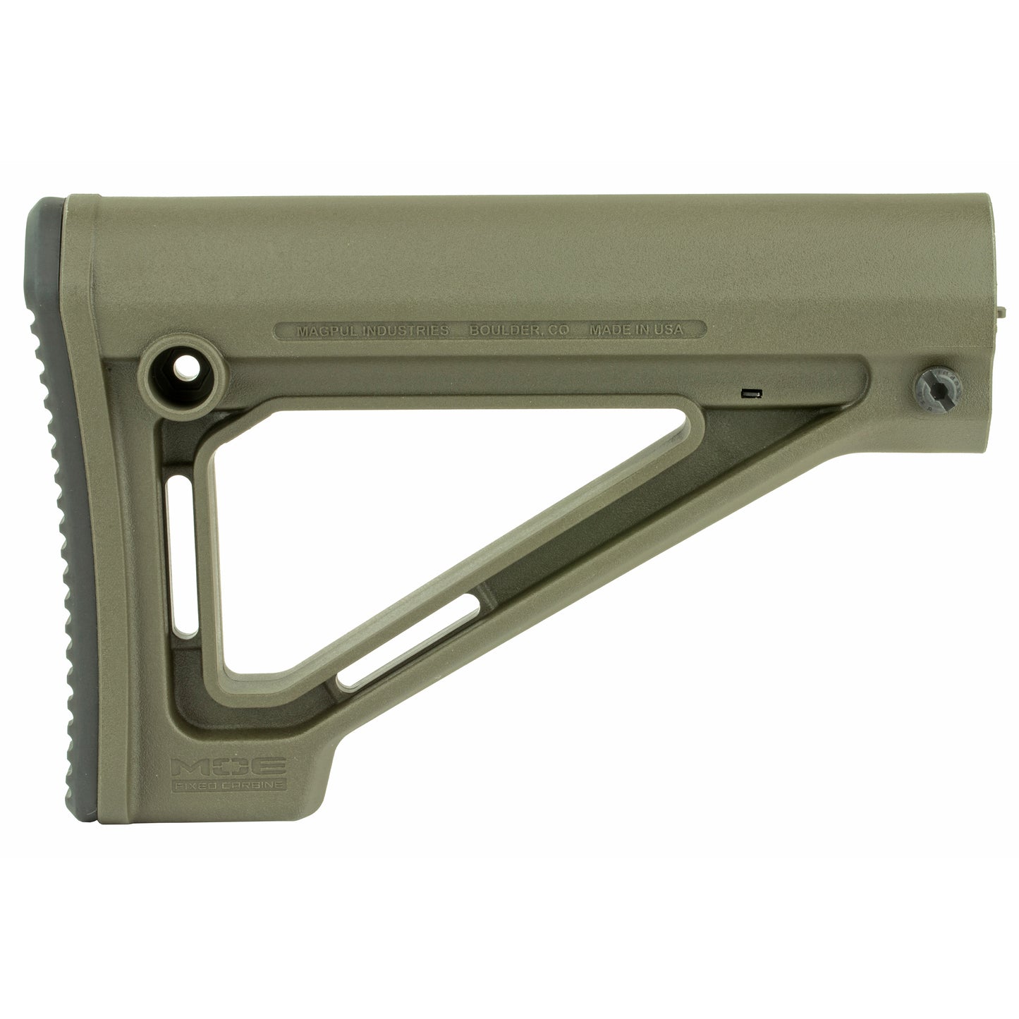 Magpul Industries MOE Fixed Carbine Stock - Mil-Spec Model in Olive Drab Green