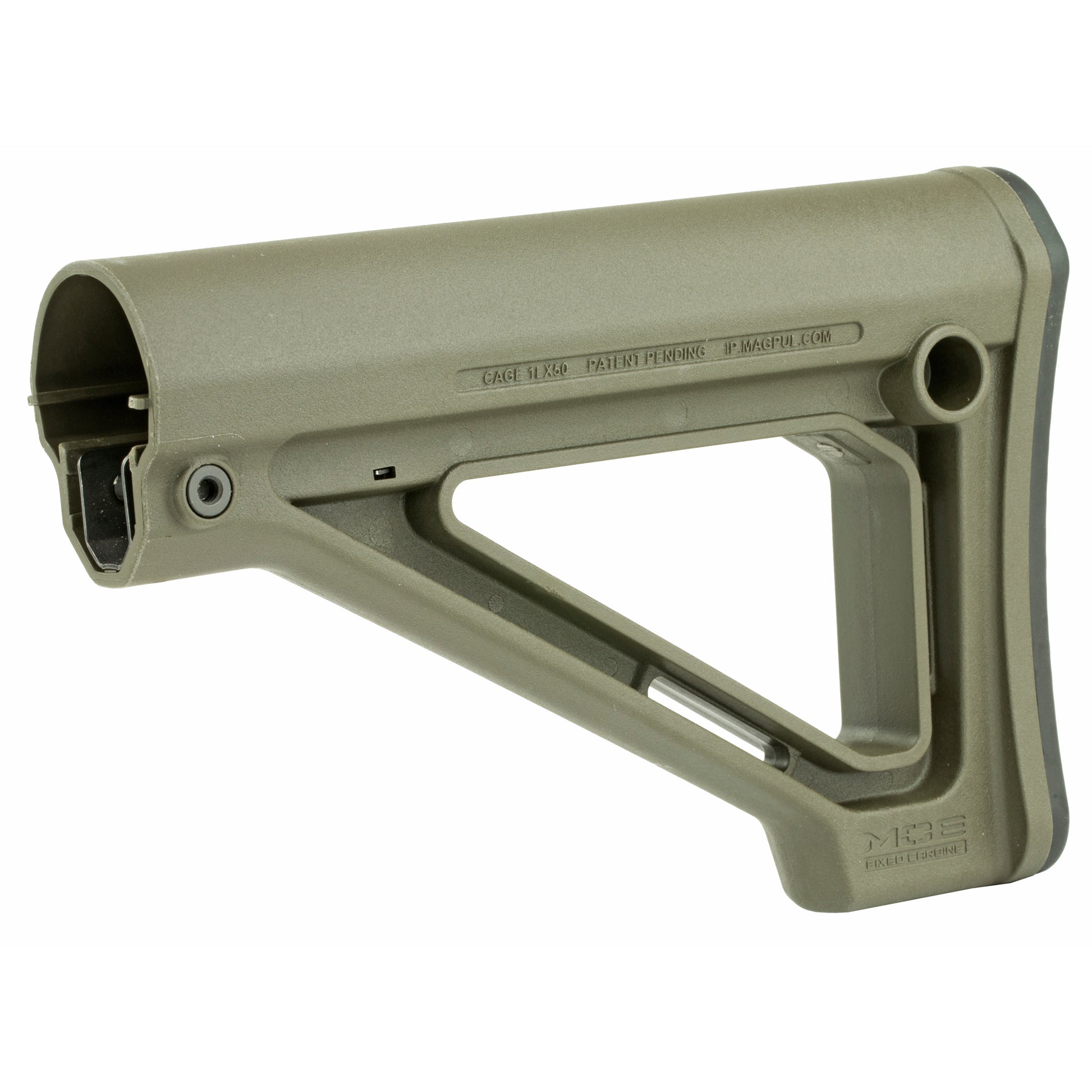 Magpul Industries MOE Fixed Carbine Stock - Mil-Spec Model in Olive Drab Green