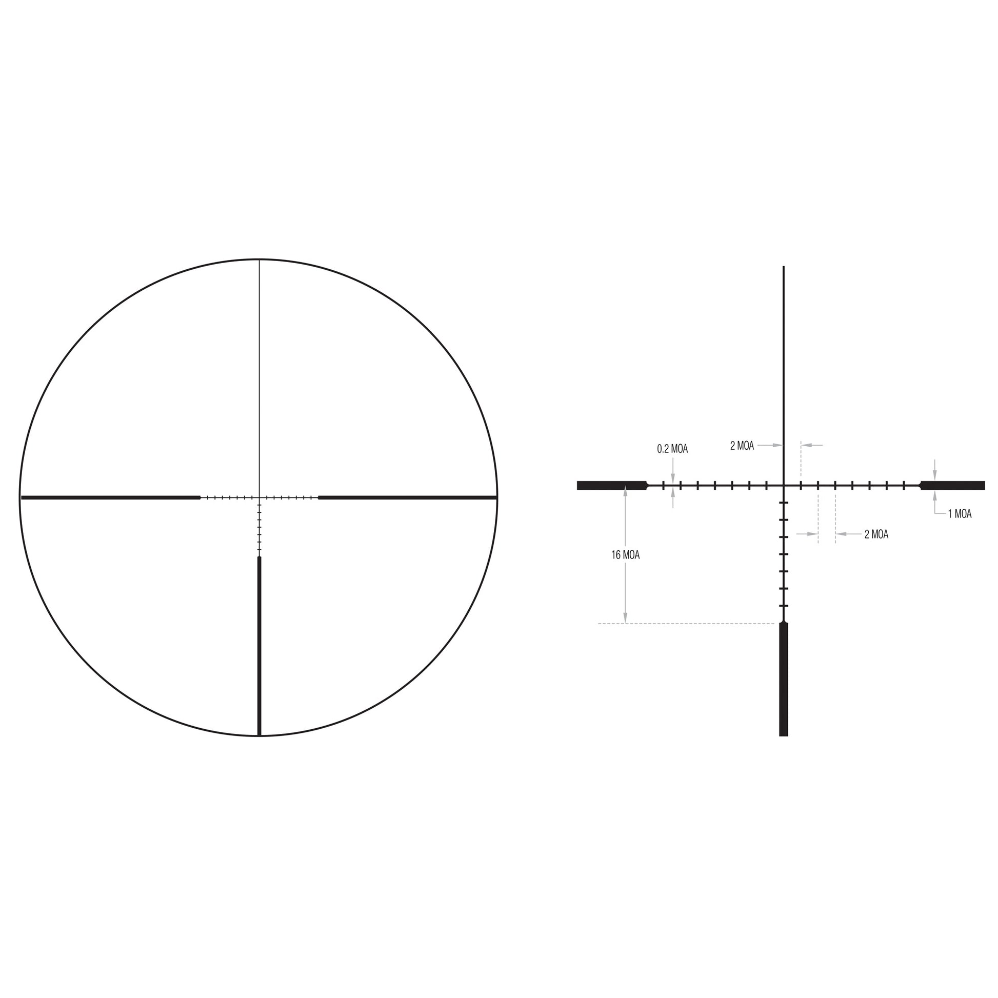 Trijicon Ascent 3-12x40 Rifle Scope with BDC Target Holds Reticle