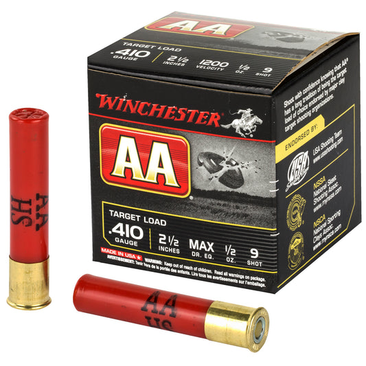 Winchester Ammunition AA Target 410 Gauge Shotshells * 1/2 oz #9 Shot, 25 Rounds per Box