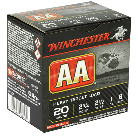 Winchester Ammunition AA Heavy Target 20 Gauge Shotshells * 2.75-inch, 1 oz #8, 25/Box