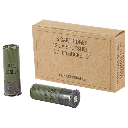 Winchester Ammunition Military Grade 12 Gauge Buckshot * 2.75 Inch, 00 Buck, 5 Rounds per Box