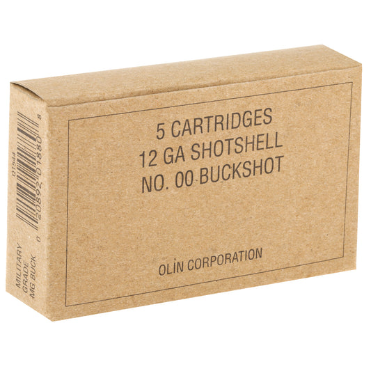 Winchester Ammunition Military Grade 12 Gauge Buckshot * 2.75 Inch, 00 Buck, 5 Rounds per Box