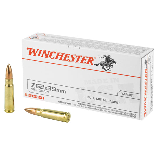 Winchester Ammunition USA 7.62x39mm 123-Grain Full Metal Jacket Ammo (20 Rounds per Box)
