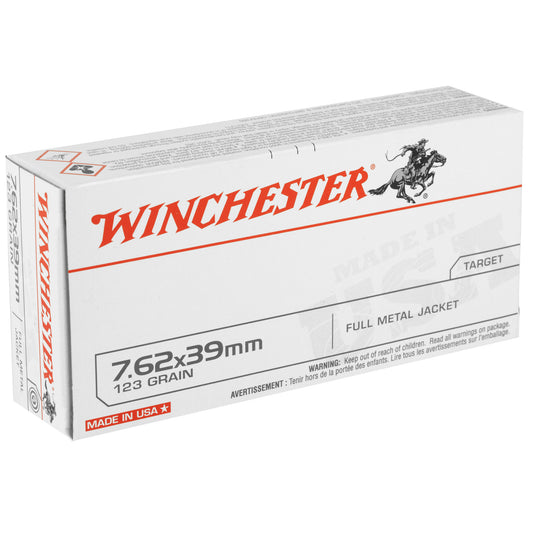 Winchester Ammunition USA 7.62x39mm 123-Grain Full Metal Jacket Ammo (20 Rounds per Box)