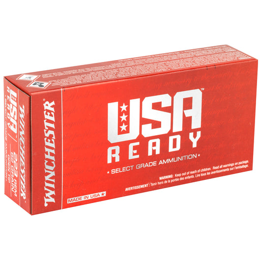 Winchester Ammunition USA Ready .223 Remington 62 Grain Open Tip Rifle Ammunition, 20 Rounds per Box