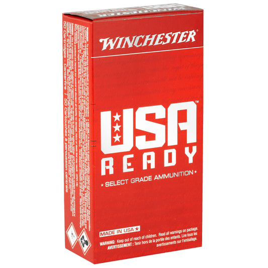 Winchester Ammunition USA Ready 9mm 115-Grain Full Metal Jacket * 50 Rounds Box, 500 Rounds Case