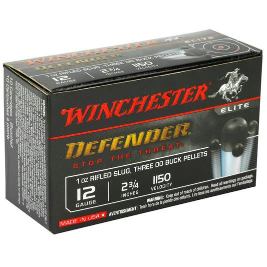 Winchester Ammunition PDX1 Defender 12 Gauge 2.75 Inch Slug and Buckshot Load