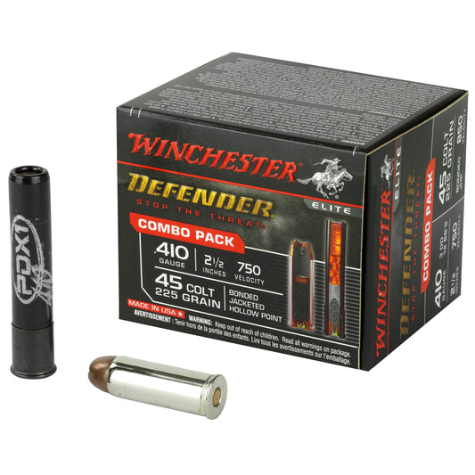 Winchester Ammunition PDX1 Defender .410 Gauge and .45 Colt Combo Pack - 20 Rounds