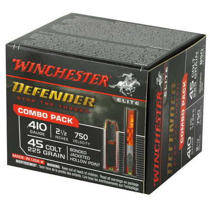 Winchester Ammunition PDX1 Defender .410 Gauge and .45 Colt Combo Pack - 20 Rounds