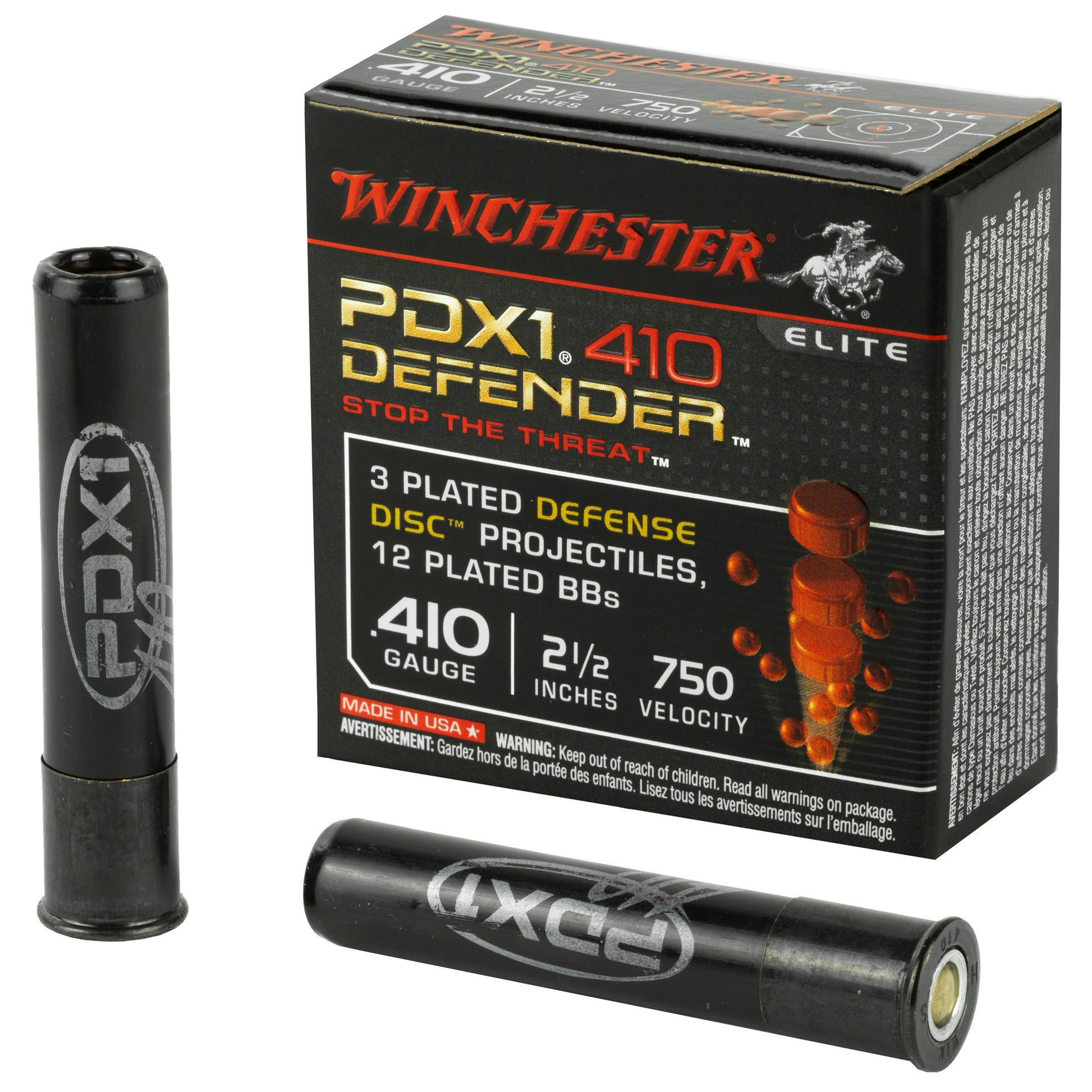 Winchester Ammunition PDX1 Defender 410 Gauge 2.5 Buckshot * Personal Defense Load