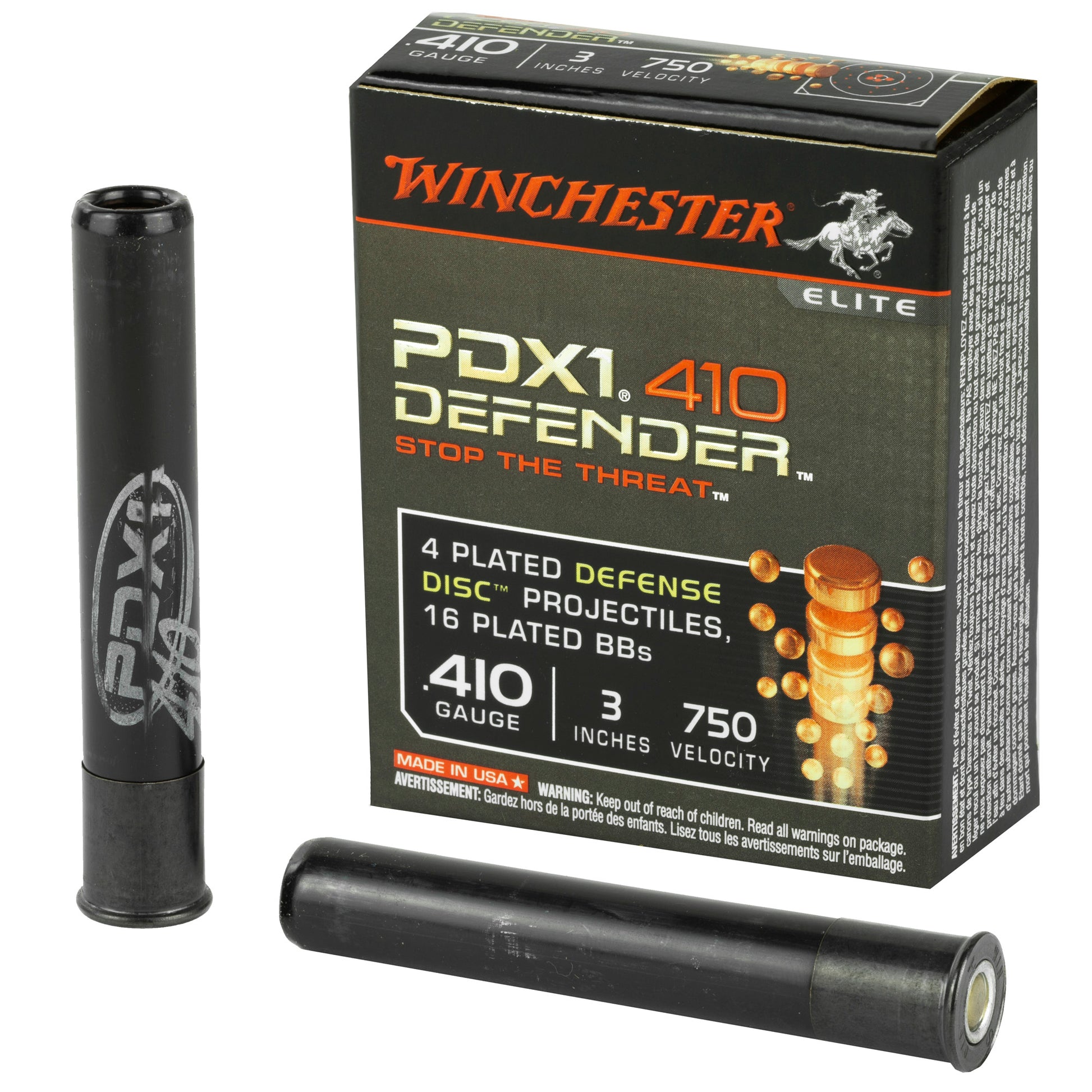 Winchester Ammunition PDX1 Defender 410 Gauge Buckshot * 10 Rounds per Box, 100 per Case