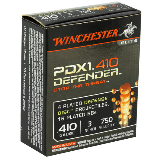 Winchester Ammunition PDX1 Defender 410 Gauge Buckshot * 10 Rounds per Box, 100 per Case