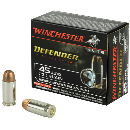 Winchester Ammunition PDX1 Defender 45 ACP 230-Grain Hollow Point - Superior Personal Defense