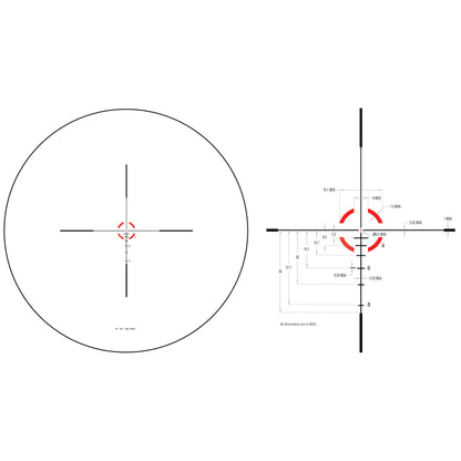 Trijicon Credo 1-6x24 Riflescope with Red BDC Segmented Circle Reticle