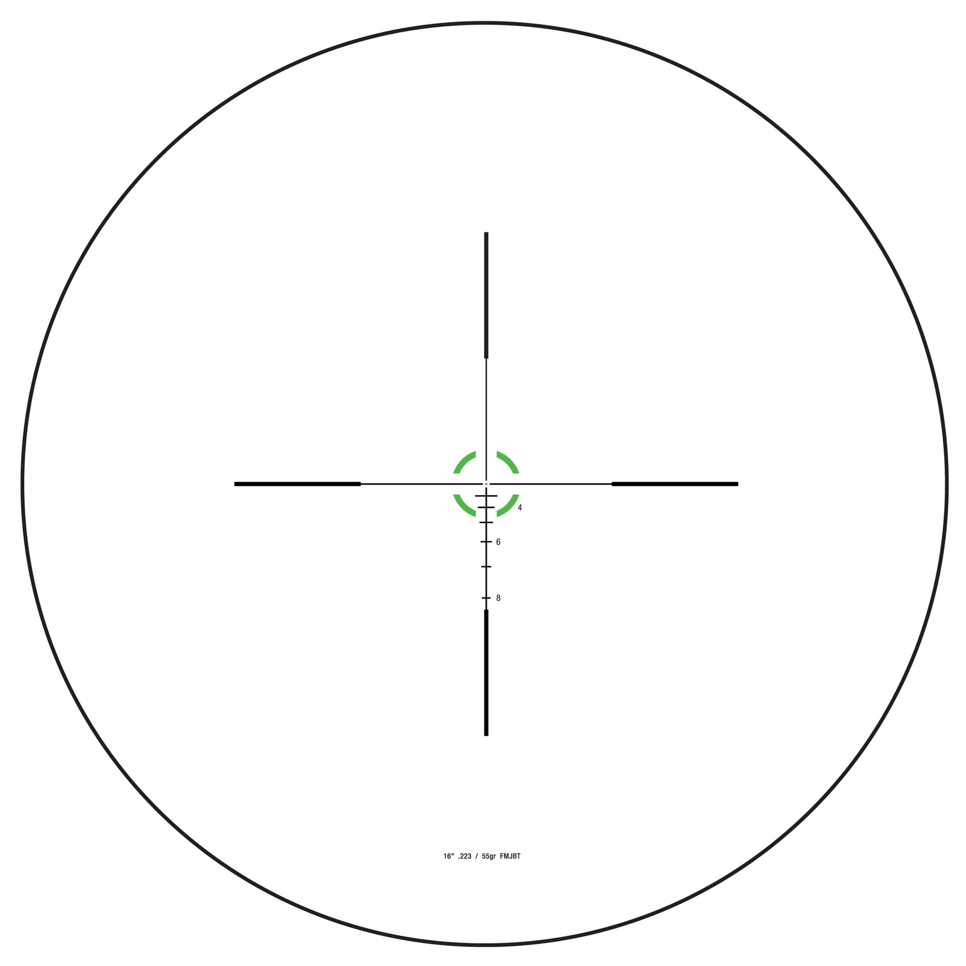 Trijicon Credo 1-6x24 Scope with Green BDC Segmented Circle Reticle for Tactical and Hunting Applications
