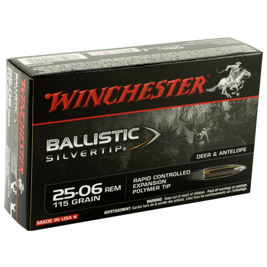 Winchester Ammunition Ballistic Silvertip 25-06 Remington 115-Grain Polymer Tip Rifle Ammunition (20 Rounds per Box)