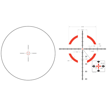 Trijicon Credo HX 1-6x24 Red MOA Segmented Circle Reticle Hunting Scope