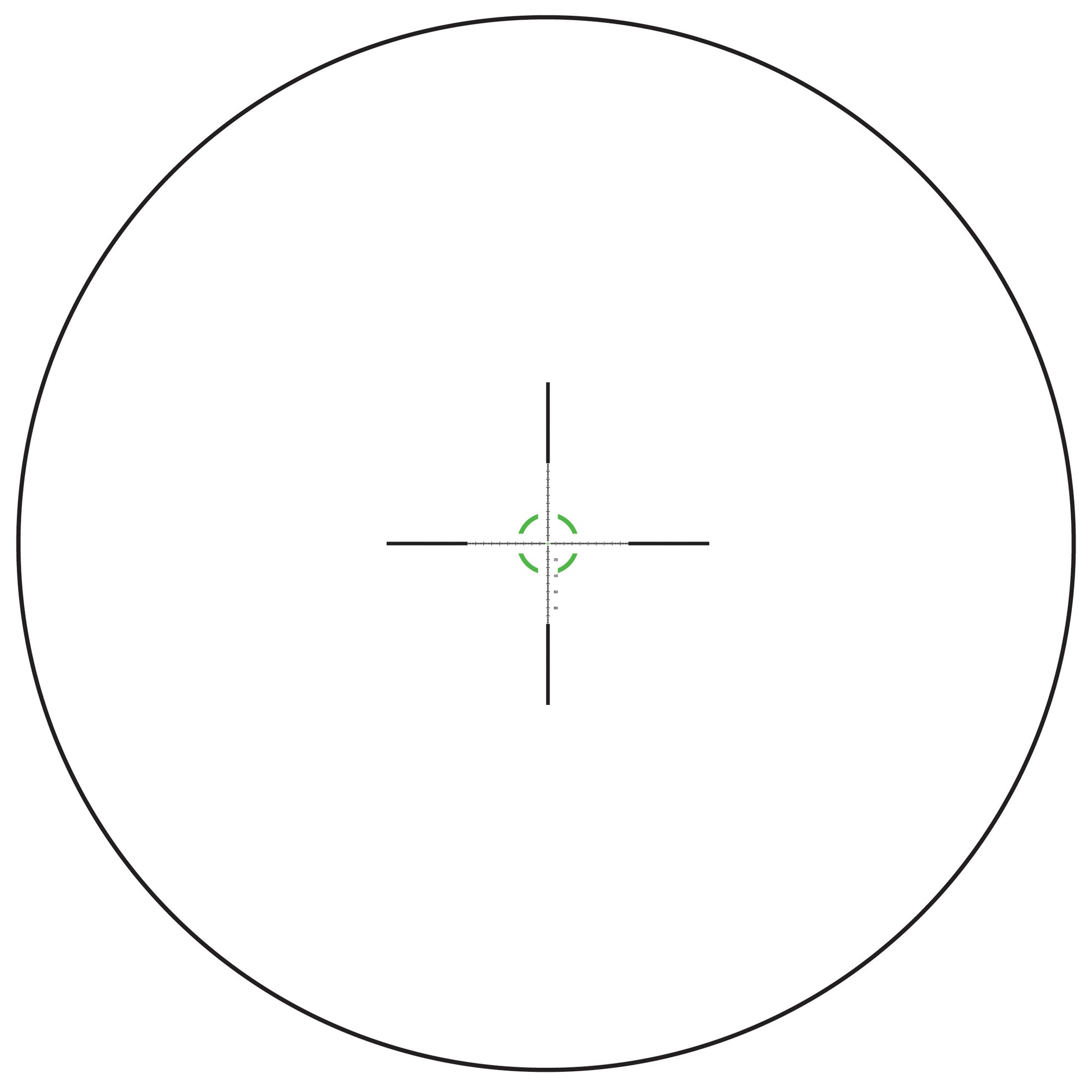 Trijicon Credo HX 1-6x24 Low Power Variable Hunting Scope with Green MOA Segmented Circle Reticle