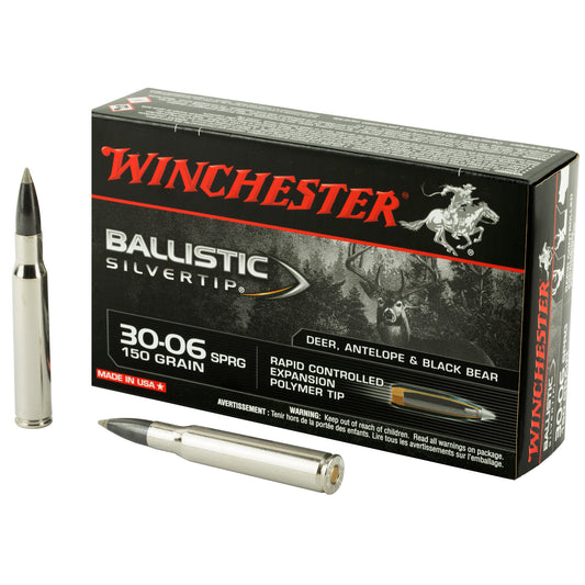 Winchester Ammunition Ballistic Silvertip 30-06 Springfield 150-Grain Polymer Tip Hunting Ammo (20 Rounds per Box)