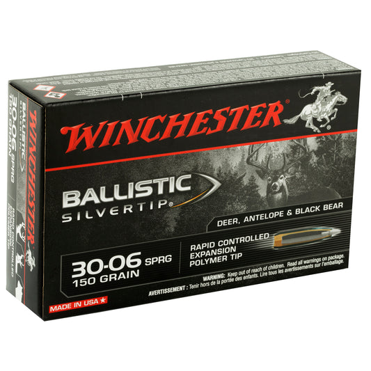 Winchester Ammunition Ballistic Silvertip 30-06 Springfield 150-Grain Polymer Tip Hunting Ammo (20 Rounds per Box)