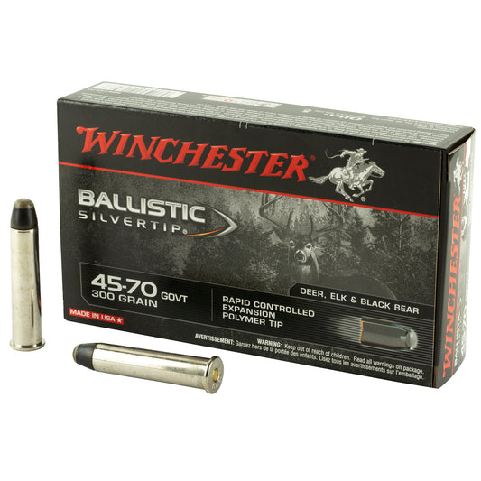 Winchester Ammunition Ballistic Silvertip .45-70 Government 300-Grain Polymer Tip Rifle Ammunition (20 Rounds per Box)
