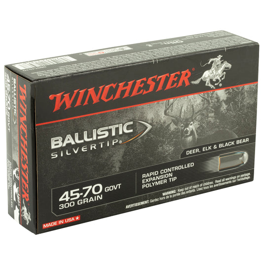 Winchester Ammunition Ballistic Silvertip .45-70 Government 300-Grain Polymer Tip Rifle Ammunition (20 Rounds per Box)