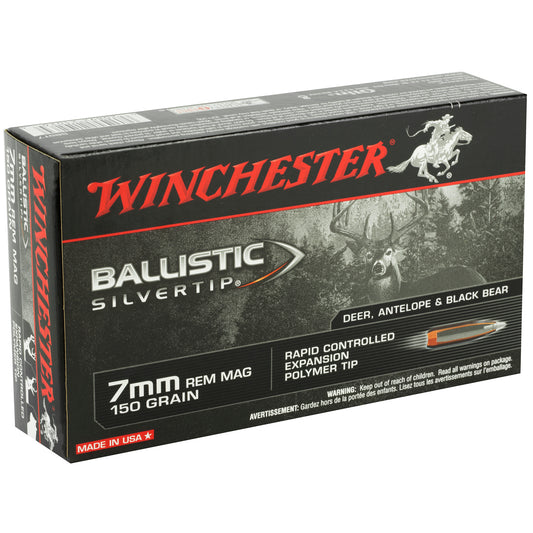 Winchester Ammunition Ballistic Silvertip 7mm Remington 150-Grain Polymer Tip Bullets (20 per Box, 200 per Case)