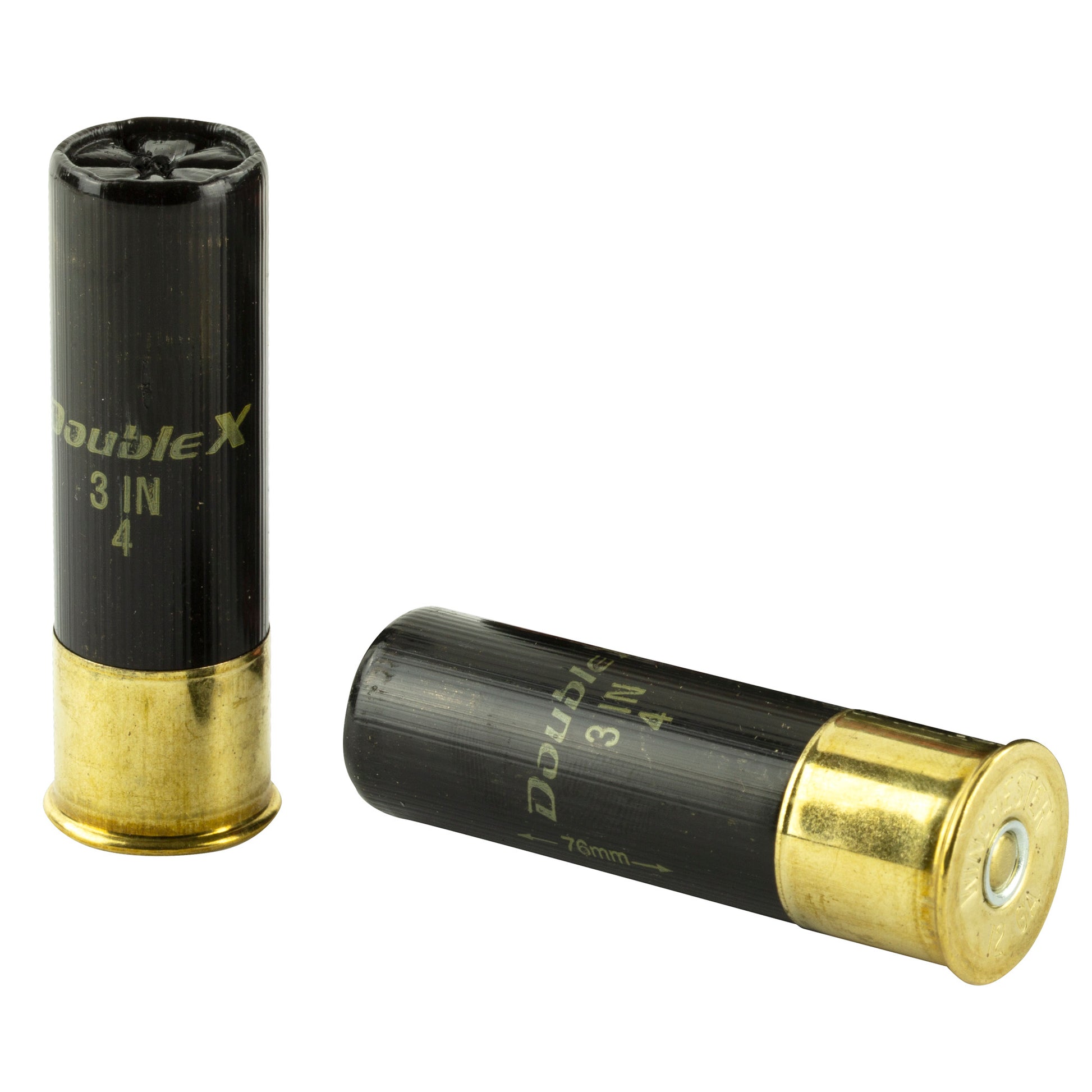 Winchester Ammunition Double X 12 Gauge 3-Inch #4 Shotshells - High-Velocity Performance, 1.75 oz, 10 Rounds per Box