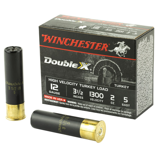 Winchester Ammunition Double X High-Velocity 12 Gauge Shotshells * 3.5-inch, #5 Shot, 2 oz, 10 Rounds per Box