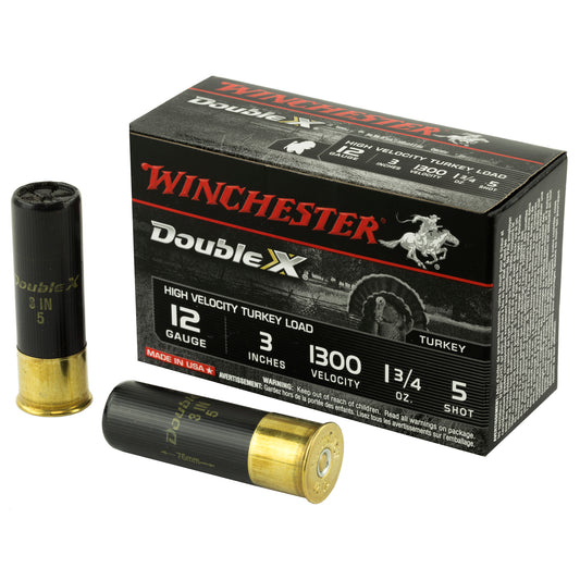 Winchester Ammunition Double X 12 Gauge Shotshells * High-Velocity, Copper Plated Lead, 1.75 oz, #5 Shot