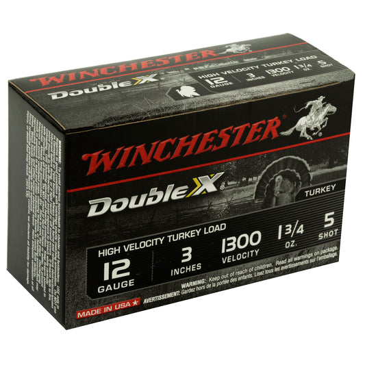 Winchester Ammunition Double X 12 Gauge Shotshells * High-Velocity, Copper Plated Lead, 1.75 oz, #5 Shot