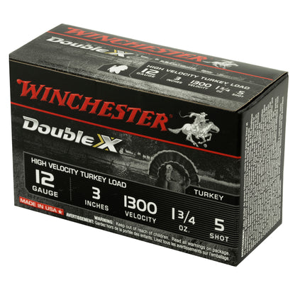 Winchester Ammunition Double X 12 Gauge Shotshells * High-Velocity, Copper Plated Lead, 1.75 oz, #5 Shot