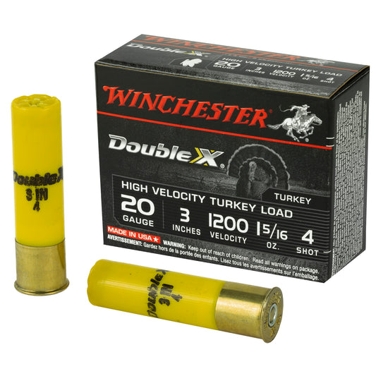 Winchester Ammunition Double X High-Velocity 20 Gauge Shotshells * 1.31 oz #4 Shot, 10 Rounds per Box