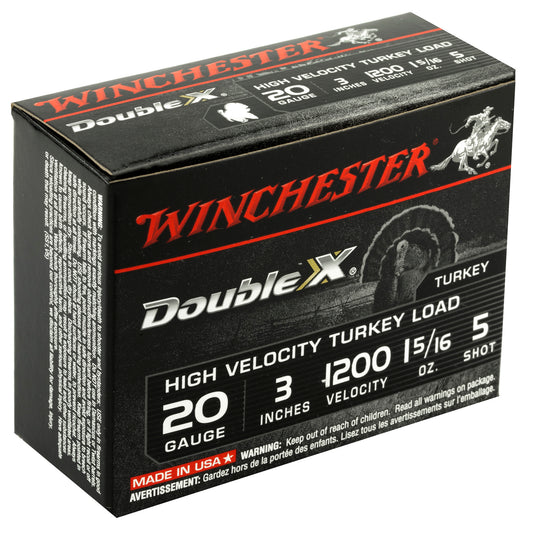 Winchester Ammunition Double X High-Velocity 20 Gauge Shotshells * 1.31 oz, #5 Lead Shot, 10 Rounds per Box