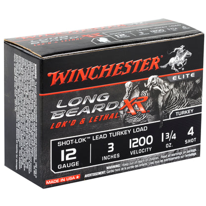 Winchester Ammunition Long Beard XR 12 Gauge #4 Shotshells * 1.75 oz, 10 Rounds Per Box